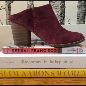 Splendid Deborah Block Heel Mule in Whiskey Suede